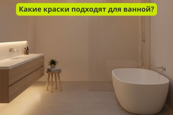 Какие краски подходят для ванной комнаты фото